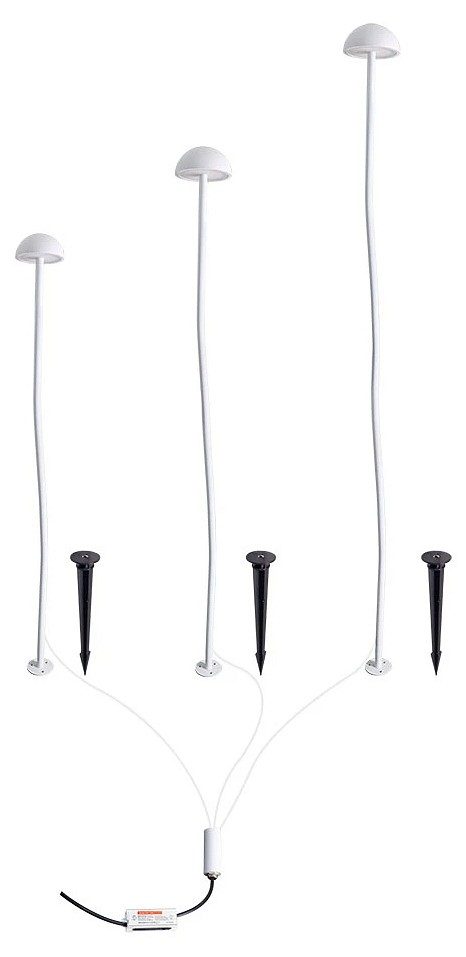 Наземный низкий светильник Arte Lamp MOTUS A1081PA-3WH