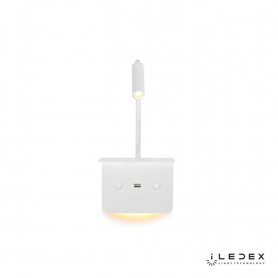 Бра с полкой iLedex Support 7031C WH