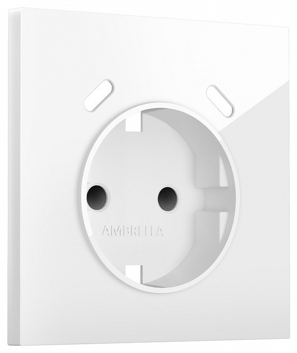 Накладка для розетки с заземлением и со шторками и 2хUSB type C Ambrella Volt SIGMA SP1105