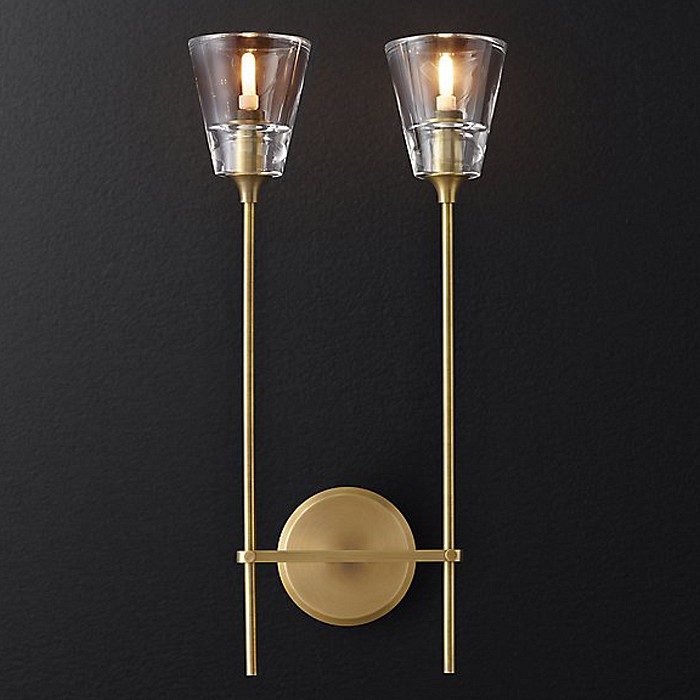 Бра RH Torche De Verre Double wall lamp арт