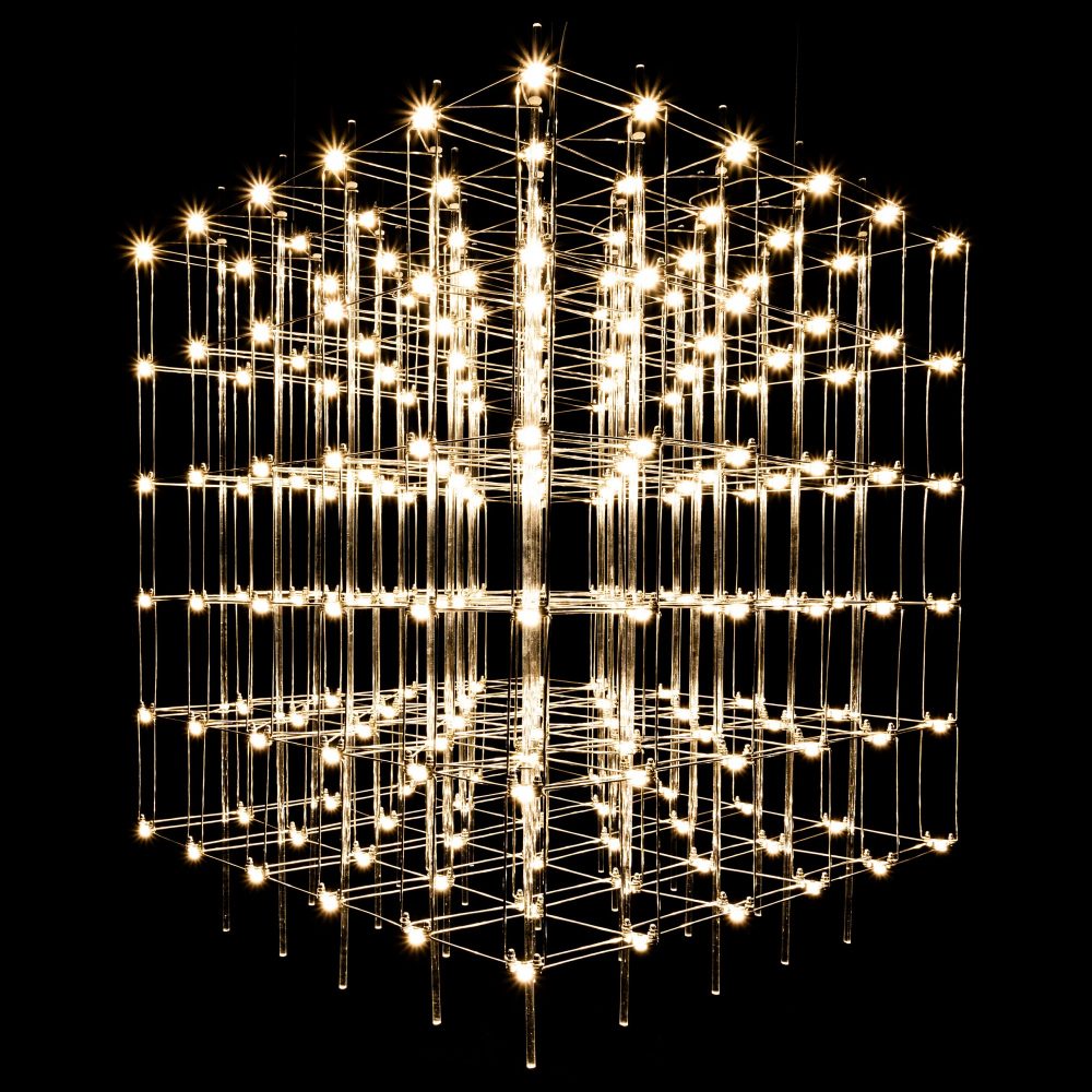 Подвесная люстра O-LUCE Cosmic Glass ячейка 15*15 см 1094011-0