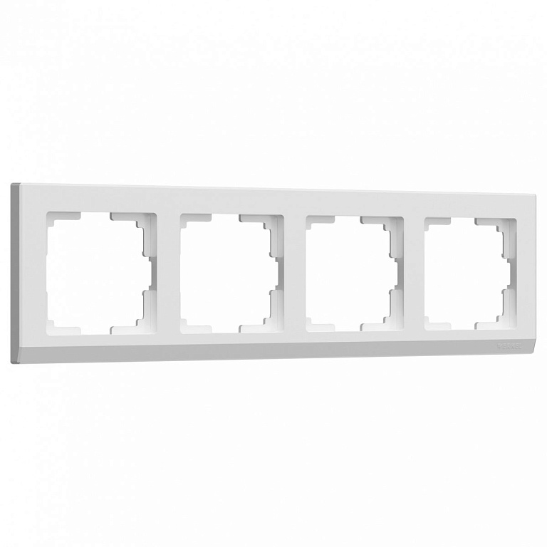 Рамка на 4 поста Werkel Stark (белый) W0041801