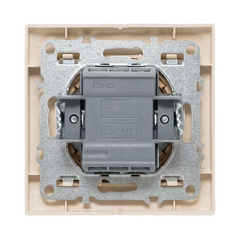 Выключатель 3-кл. СП Минск 10А IP20 беж. EKF ERV10-024-20