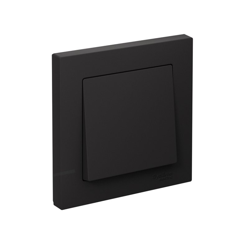 Выключатель 1-кл. СП AtlasDesign 10А IP20 (сх. 1) 10AX в сборе карбон SE ATN001012
