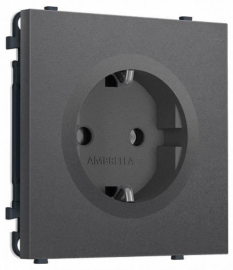 Розетка с заземлением, без рамки Ambrella Volt MS MS656010