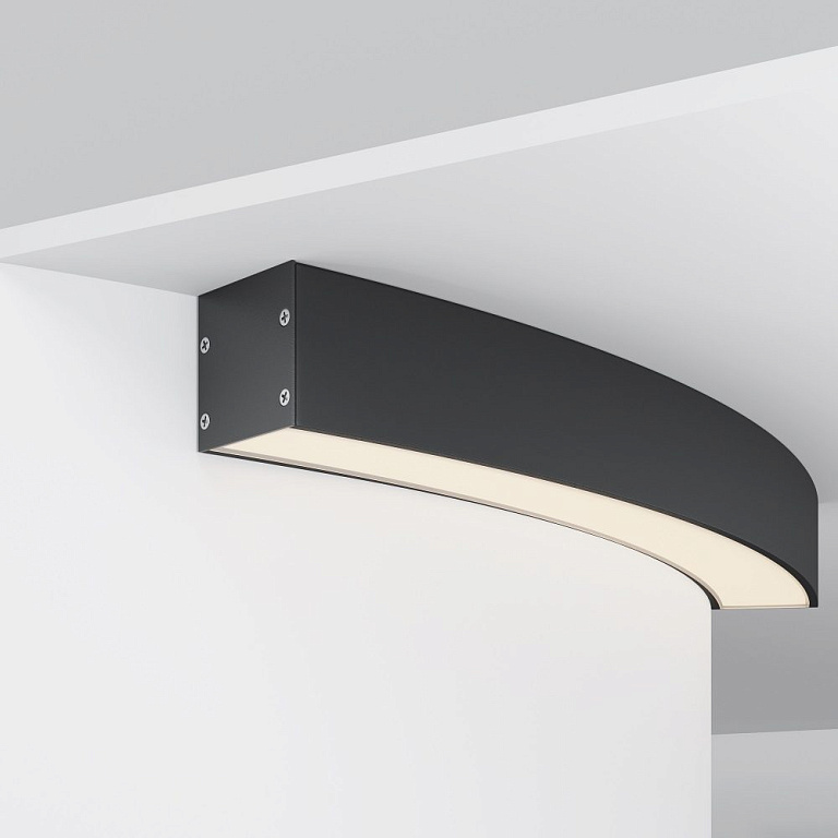 Профиль накладной Maytoni Led Strip Радиусный профиль ALM-3535R-B-D-45°-0.8M