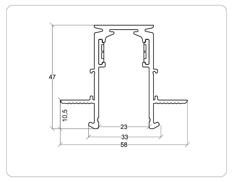 Соединитель угловой внутренний для треков встраиваемых Ambrella Light TRACK SYSTEM GL3352-9.5