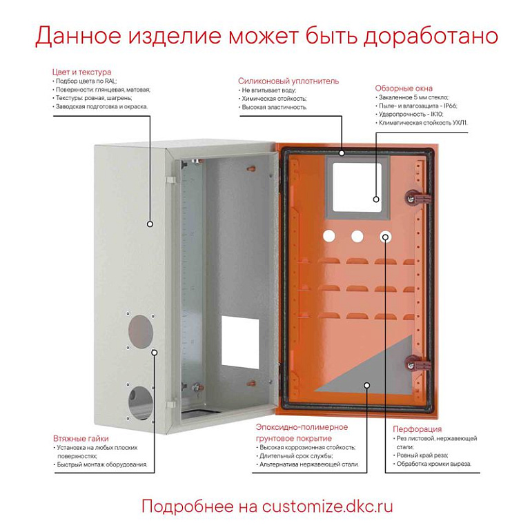Корпус навесной STE с М/П 1000х600х300мм DKC R5STE1063