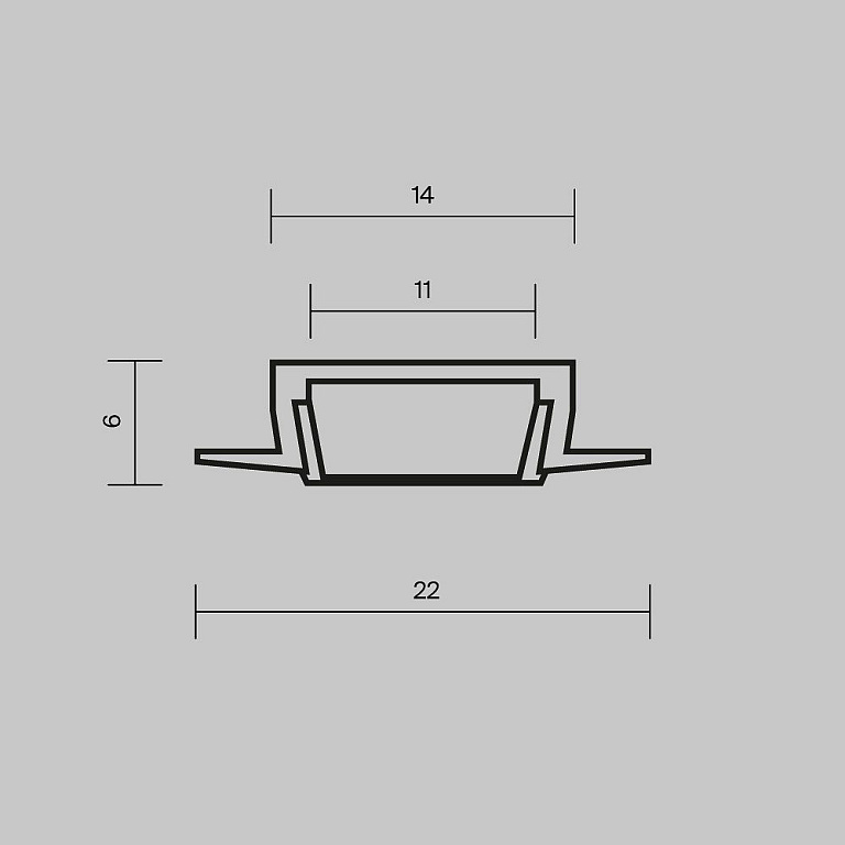 Профиль встраиваемый Maytoni Led Strip Встраиваемый с накладным фланцем профиль 632010