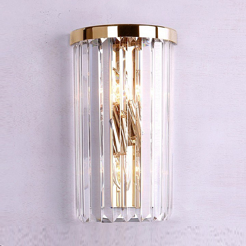 NEWPORT 10110 , Бра, Gold Clear crystal L18*H32*Sp10 cm G9 2*60W