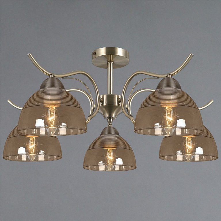 Люстра на штанге ILLUMICO AREZZO IL0733-5CSQ-25 AB AREZZO