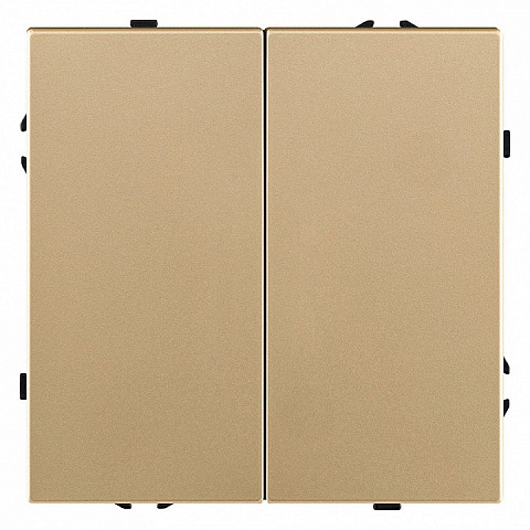 Выключатель двухклавишный без рамки Kollinger Eclipse EC-004GD