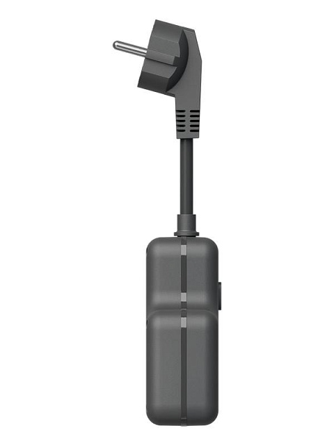 Удлинитель с сетевым фильтром 3х0.3м 10А 2USB + 1USBC 2500Вт ПВС 3х1 компакт черн. КОСМОС FRKsm0.3m-3g(B)USB