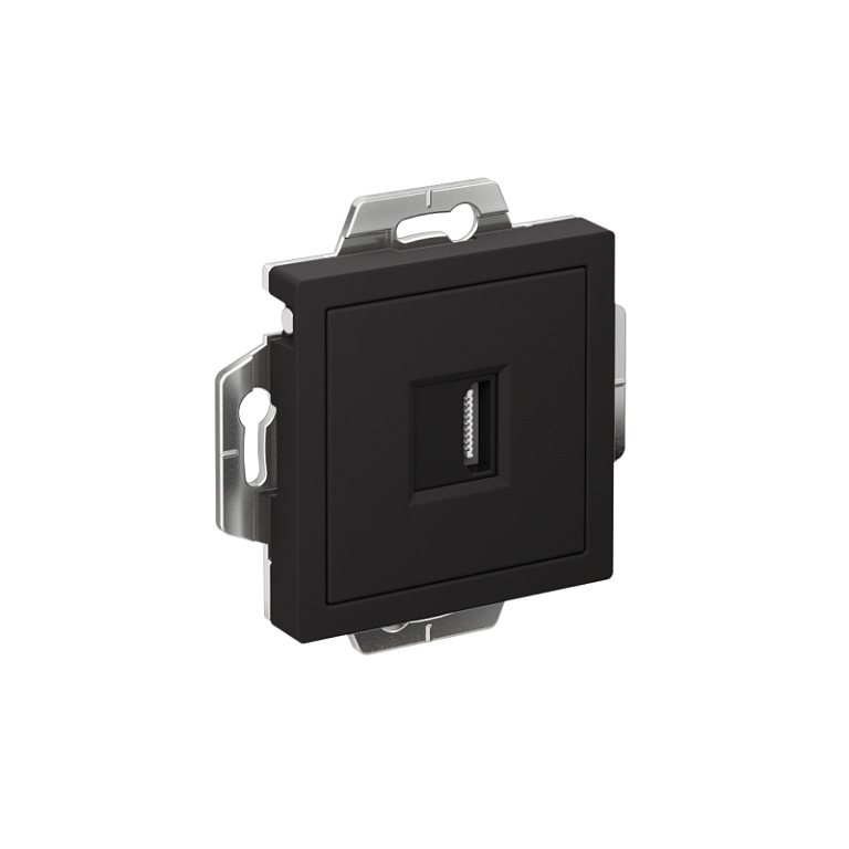 Розетка HDMI AtlasDesign механизм карбон SE ATN001080