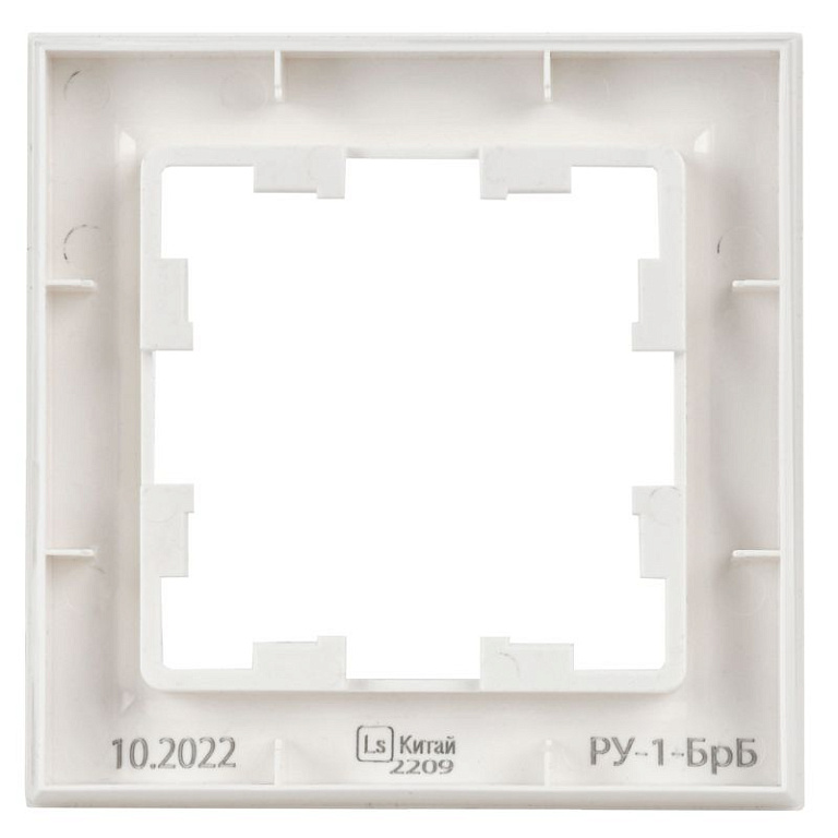 Рамка 1-м BRITE РУ-1-БрБ бел. IEK BR-M12-K01