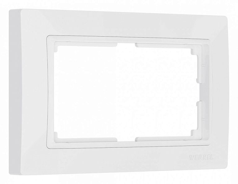 Рамка для двойной розетки Werkel Snabb basic (белый) W0082001