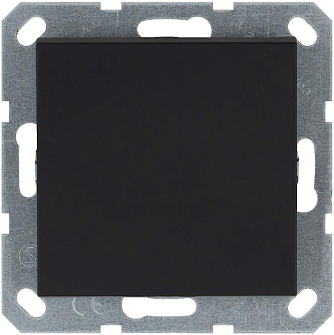 Переключатель перекрестный 1-кл. 10А IP20 механизм черн. матов. soft touch Jasmart G3013PB