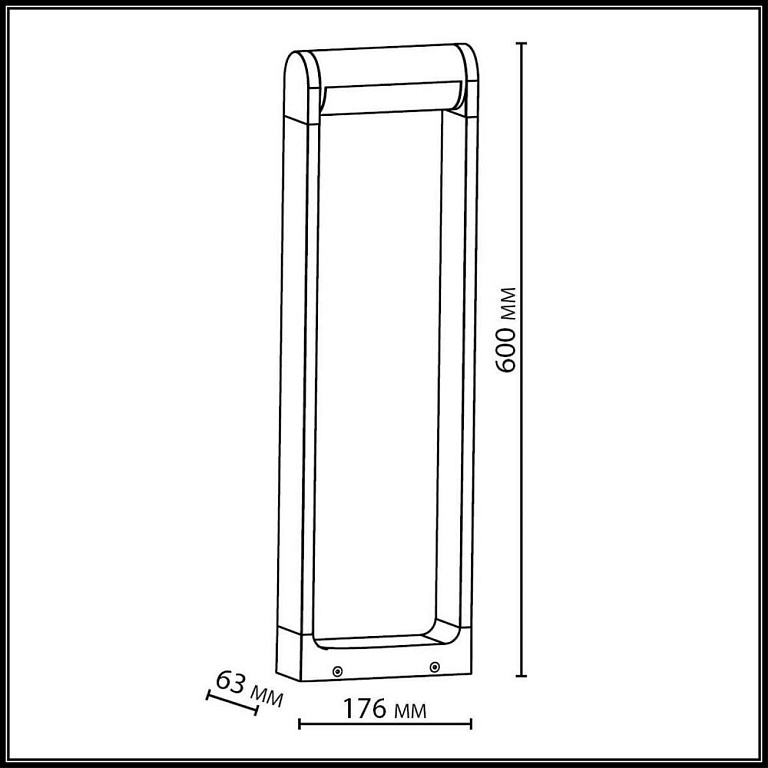 Наземный низкий светильник Odeon Light NATURE 7117/12GL