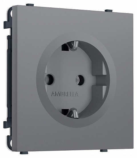 Розетка с заземлением, без рамки Ambrella Volt MS MS866010