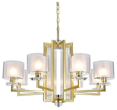 Подвесная люстра Newport ALEXANDRA 4408+1/C mat.gold