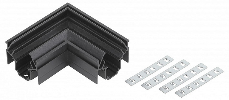 TRM-PC20-CC-B Коннектор ЭРА TRM-PC20-CC-B угловой для магнитного трекового шинопровода NOVA для натяжных потолков TRM-PC20 черный