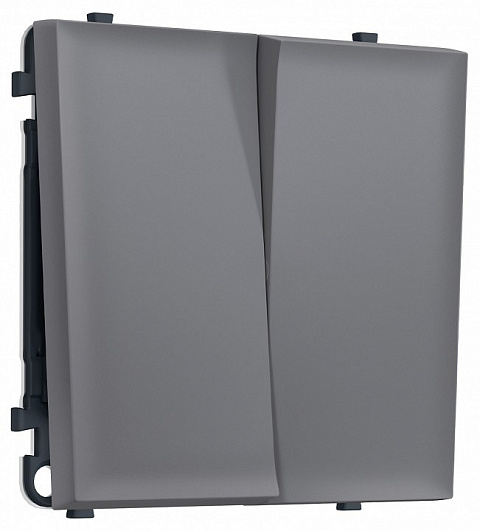 Выключатель двухклавишный без рамки Ambrella Volt MS MS863010
