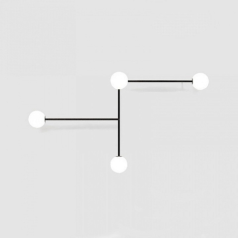 Настенный светильник LINES 4 черный арт LINES-13