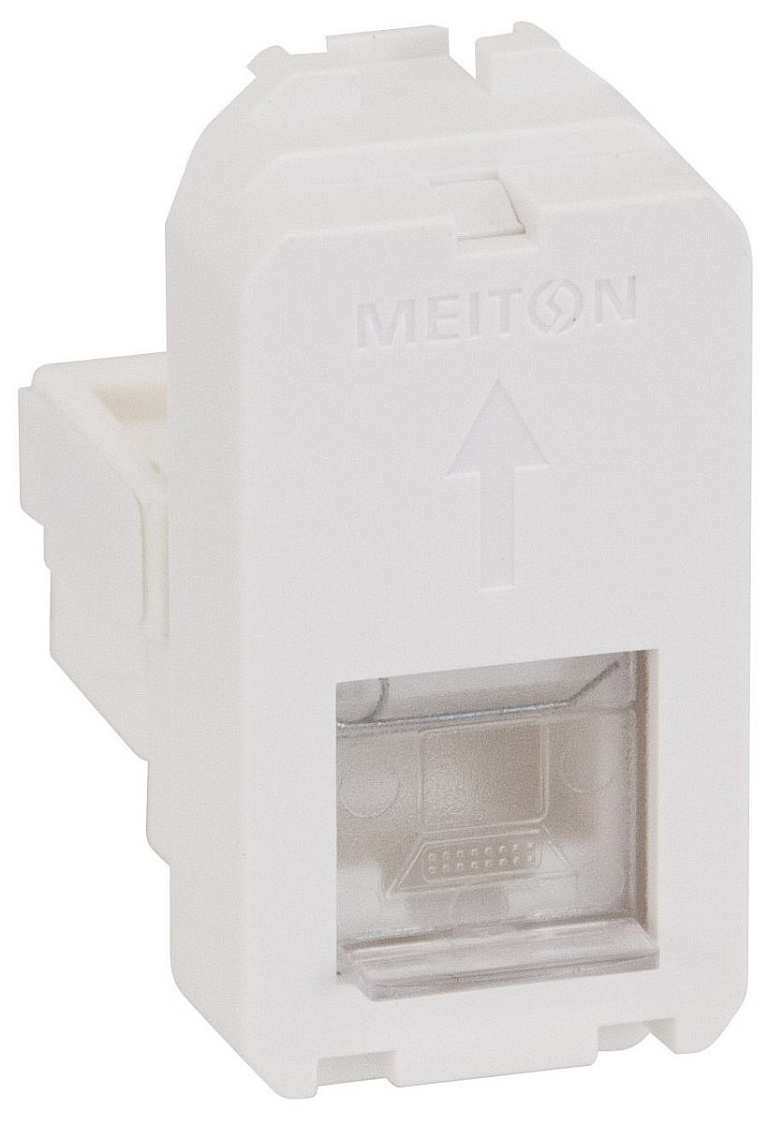 Розетка телефонии RJ11, 1 модульная MEITON