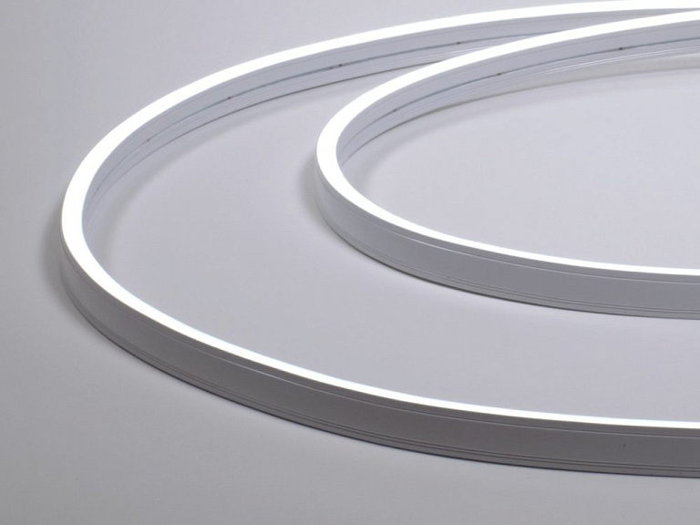 Лента светодиодная неоновая, 144 LED/м, 9,6 Вт/м, 24В , IP67, Цвет: Холодный белый, NE-CC2120-24-9.6-W