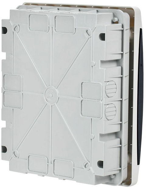 Корпус ЩРВ-П-18 UNION Compact IP41 черн. прозр. дверь пластик. IEK UIC-KP12-V-18-41-K01