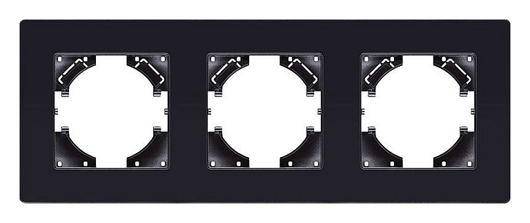 Рамка на 3 поста Kollinger Eleganz Acryl EA3BK