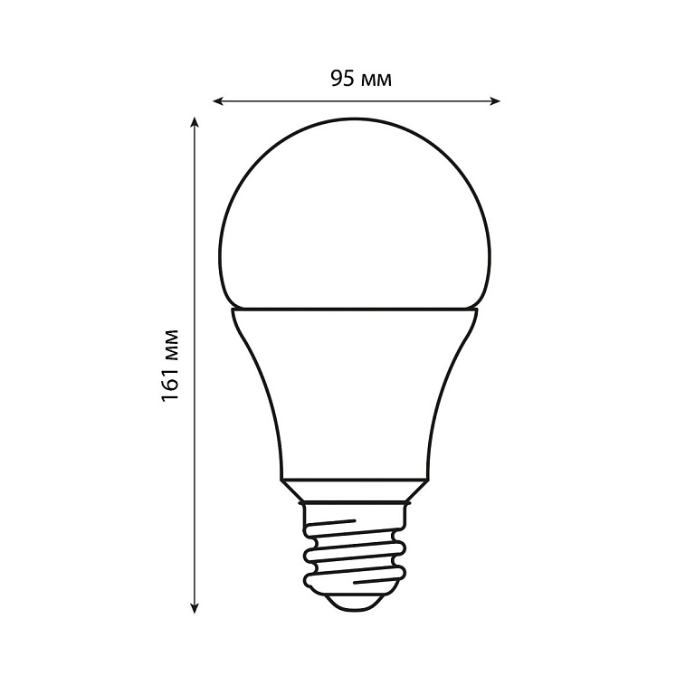 LED-A95-35W/4000K/E27/FR/SLS Лампа светодиодная. Форма A, матовая. Белый свет (4000K). ТМ Volpe
