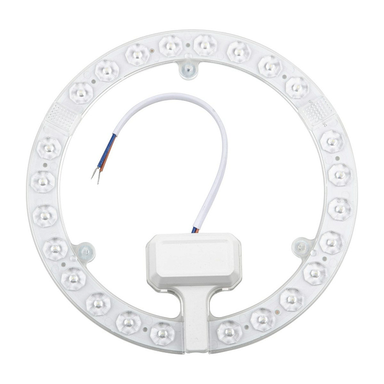 ULE-Q930-12W/4000K IP40 CLEAR Светильник-модуль светодиодный с драйвером, 220В, диаметр 120мм. Белый свет (4000K). Угол 180градусов. TM