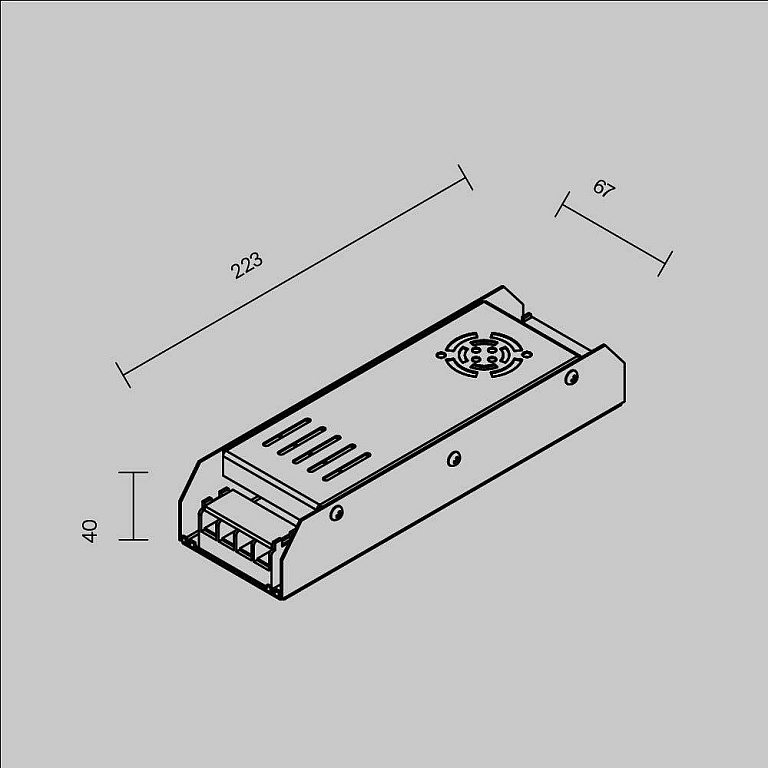 Блок питания Maytoni Led Strip Источники напряжения 24В 811004