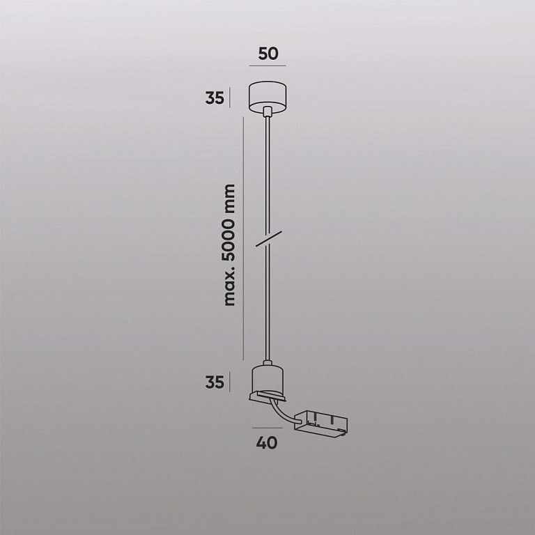 Токопровод концевой Denkirs SMART Base TR2124-WH