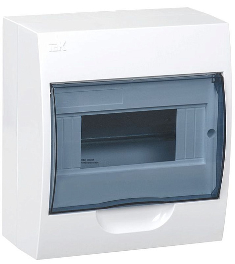 Корпус навесной ЩРН-П-8 Krepta 3 IP41 пластик. бел. IEK MKP12-N-08-40-20