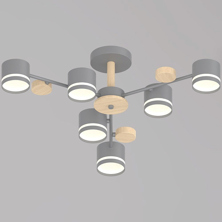 Люстра на штанге Reluce 68730 68730-0.3-06 GX53 GREY+WOOD