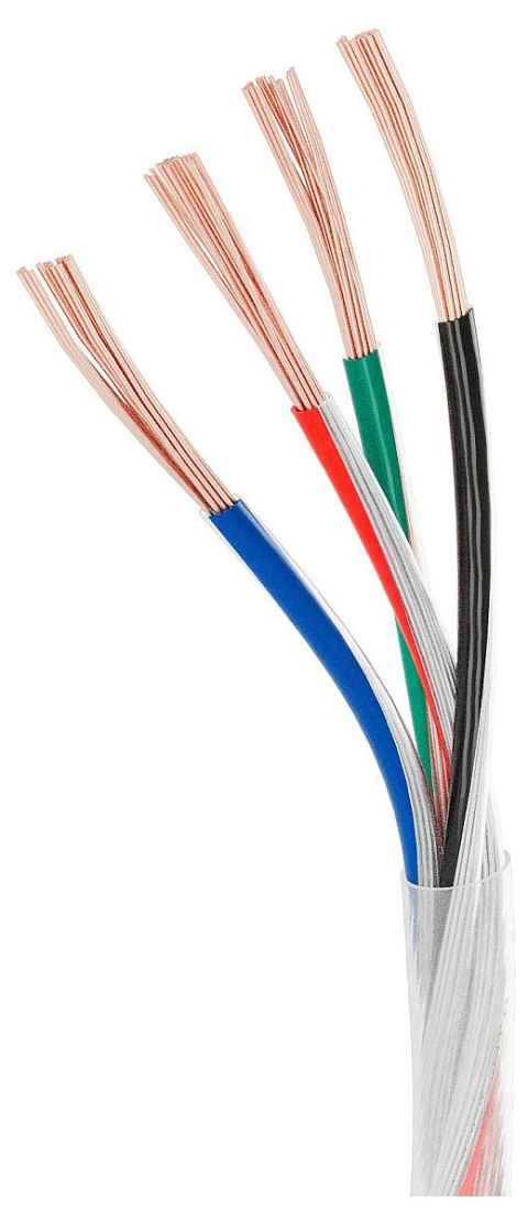 Провод питания ARL-20AWG-CLEAR-4Wire-CU-Double (4x0.75mm) (Arlight, -)