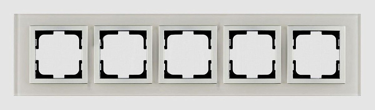 Рамка на 5 постов Mono Electric Style Glass 107-710000-164