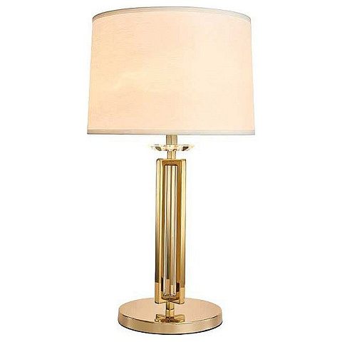 NEWPORT 4400 , Настольная лампа, Gold Clear crystal D40*H88 cm E27 1*60W
