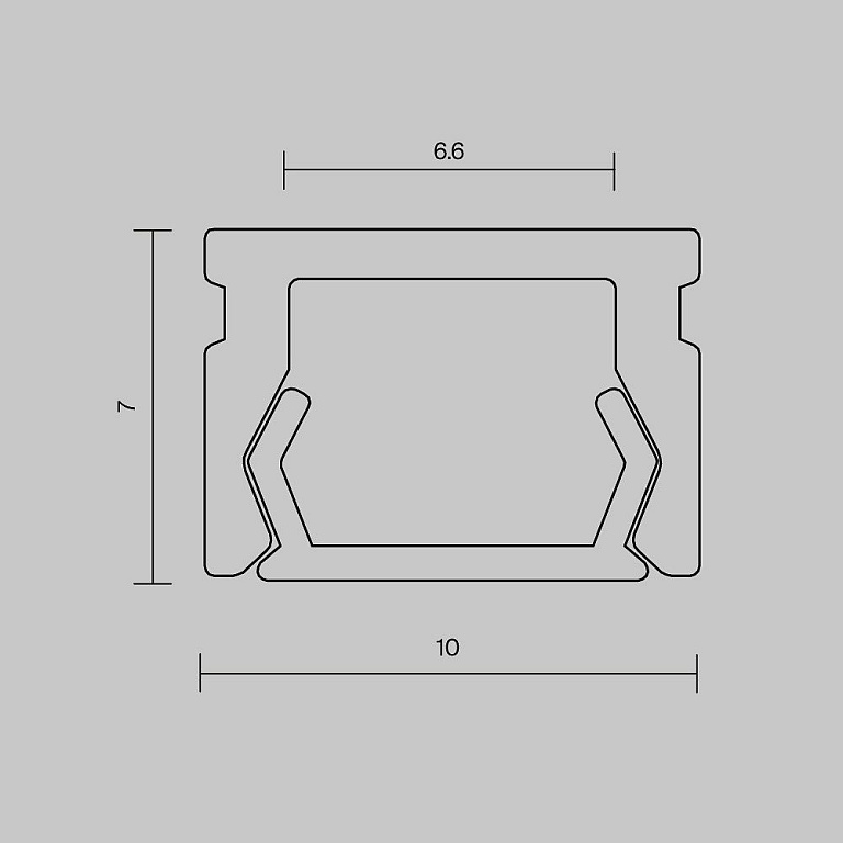 Короб накладной Maytoni Led Strip Накладной профиль 631001