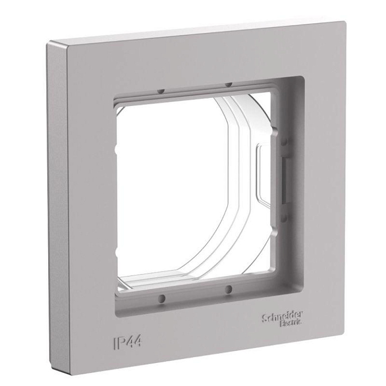 Рамка 1-м AtlasDesign Aqua IP44 алюм. SE ATN440301