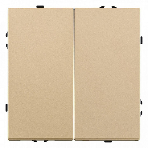 Выключатель двухклавишный без рамки Kollinger Eclipse EC-025GD