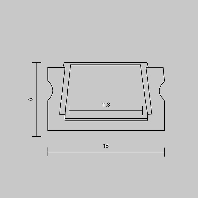 Короб накладной Maytoni Led Strip Накладной профиль 631003