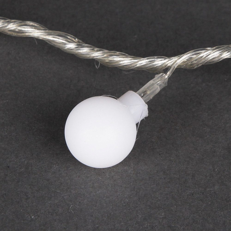 гирлянда светодиодная 10м 100LED c насадками шарик