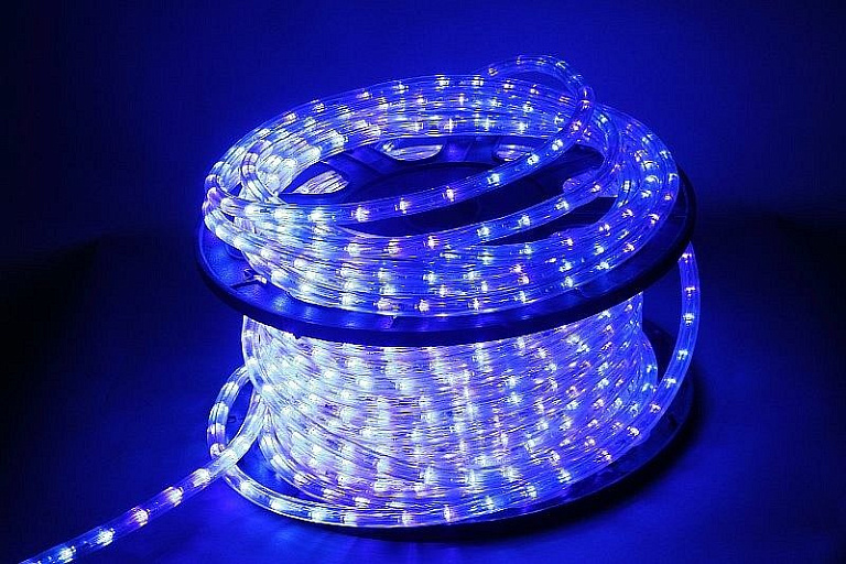 11-2W-100M-220V-LED-U BL дюралайт круглый