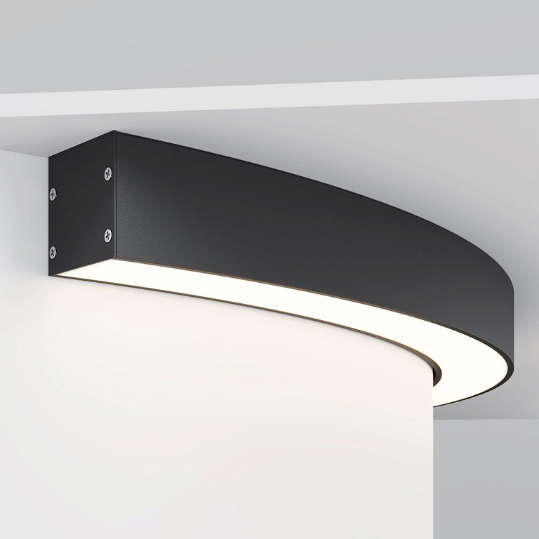 Профиль накладной Maytoni Led Strip Радиусный профиль ALM-3535R-B-D-90°-0.8M