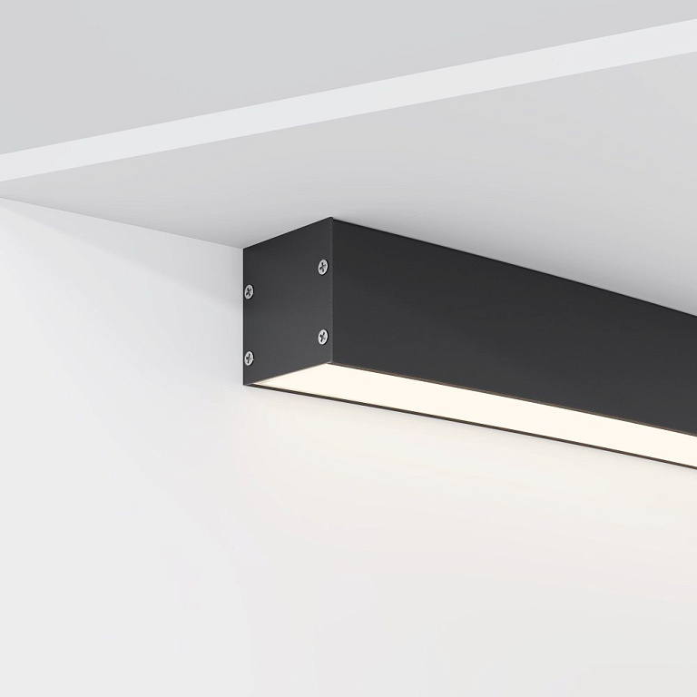 Профиль накладной Maytoni Led Strip Радиусный профиль ALM-3535R-B-D-45°-3M