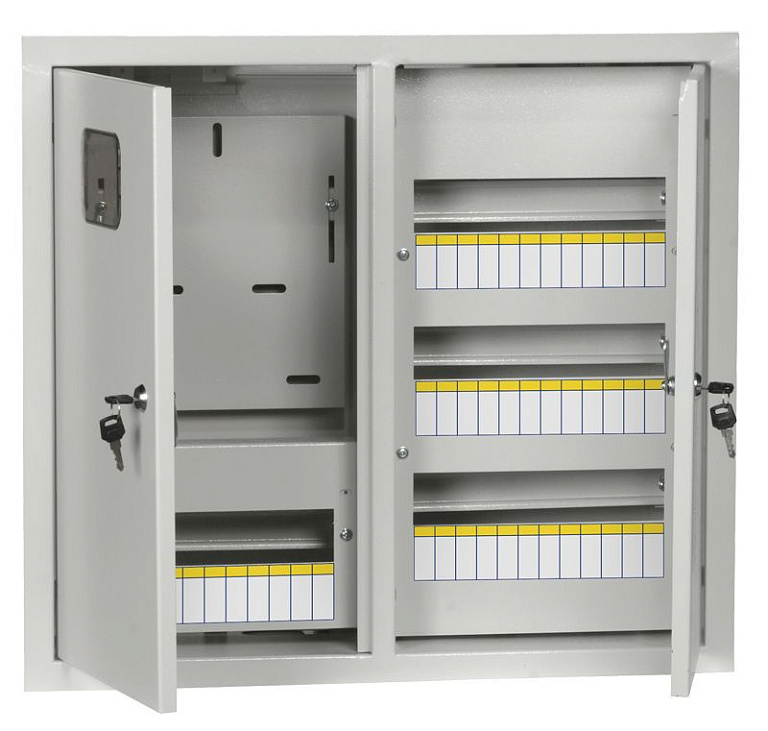 Корпус ЩУРв-3/48 TITAN 550х610х165мм IP31 метал. IEK MKM35-V-48-31-ZO