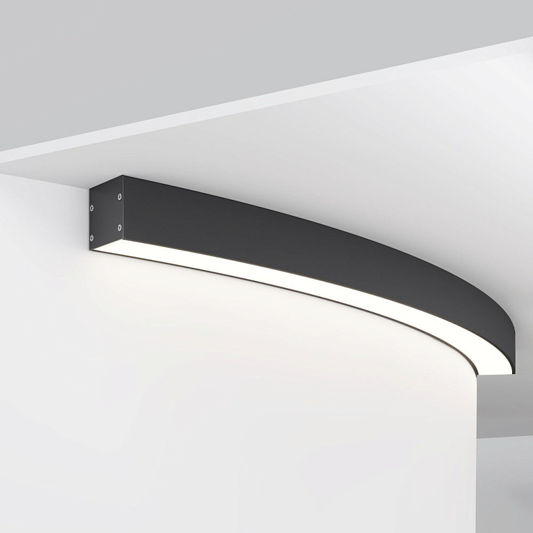Профиль накладной Maytoni Led Strip Радиусный профиль ALM-3535R-B-D-45°-1.5M